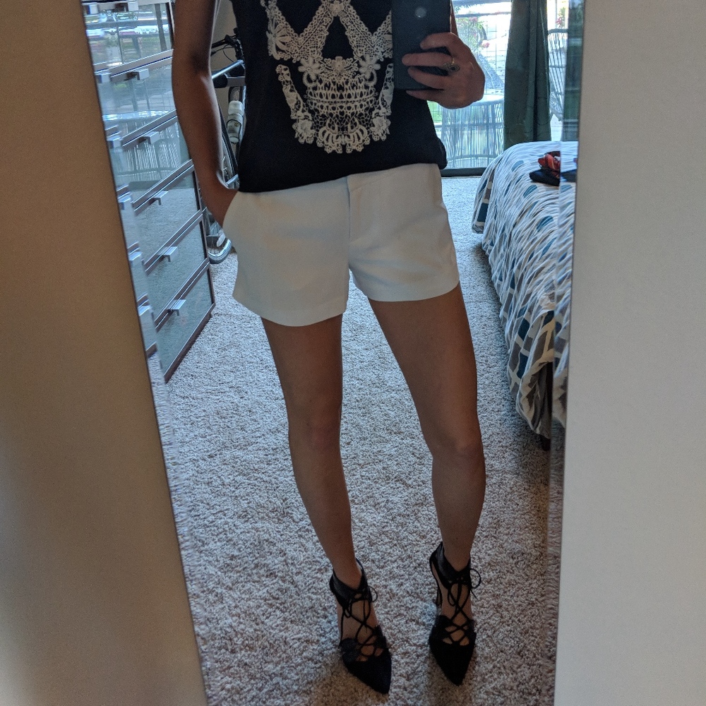 NWOT Armani Exchange White Shorts